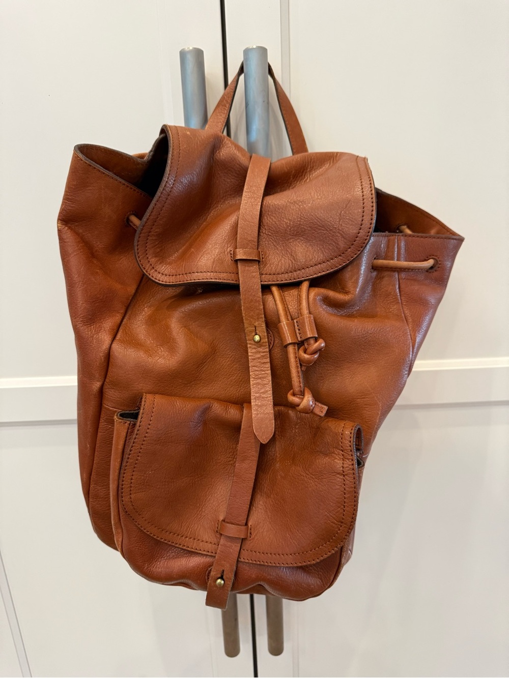 Madewell Classic Brown Leather Backpack Bag